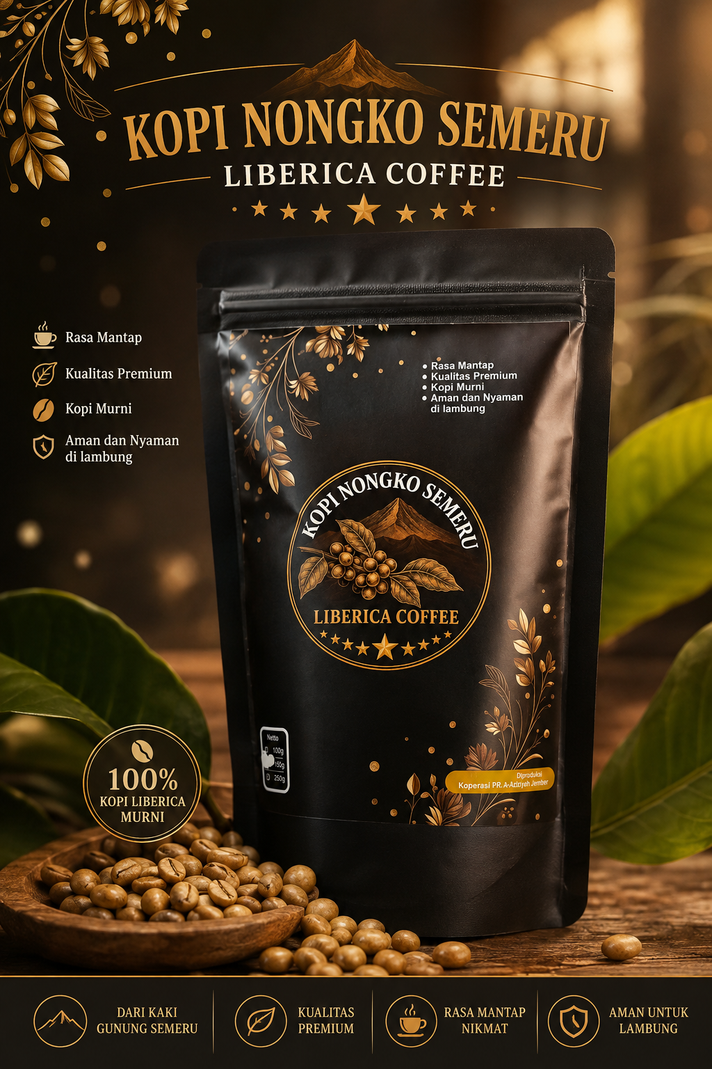 Kopi Liberica (Kopi Nongko) 250gr